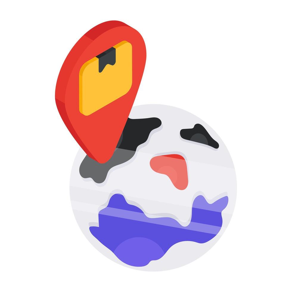 Modern design icon of parcel tracking vector