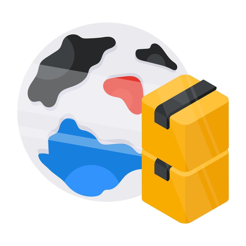 A perfect design icon of global delivery vector