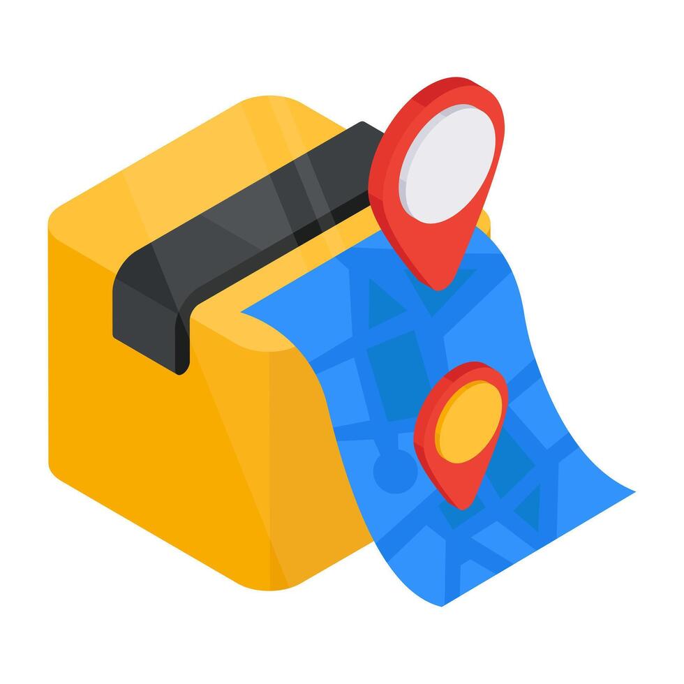Modern design icon of parcel tracking vector