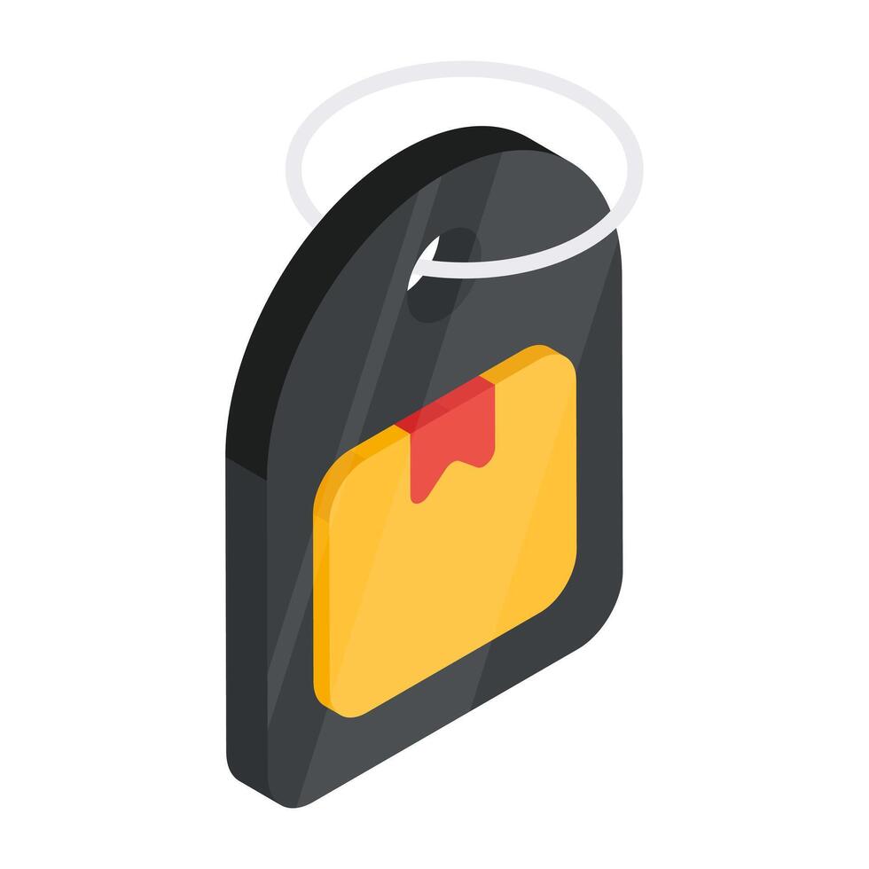 A trendy design icon of parcel coupon vector
