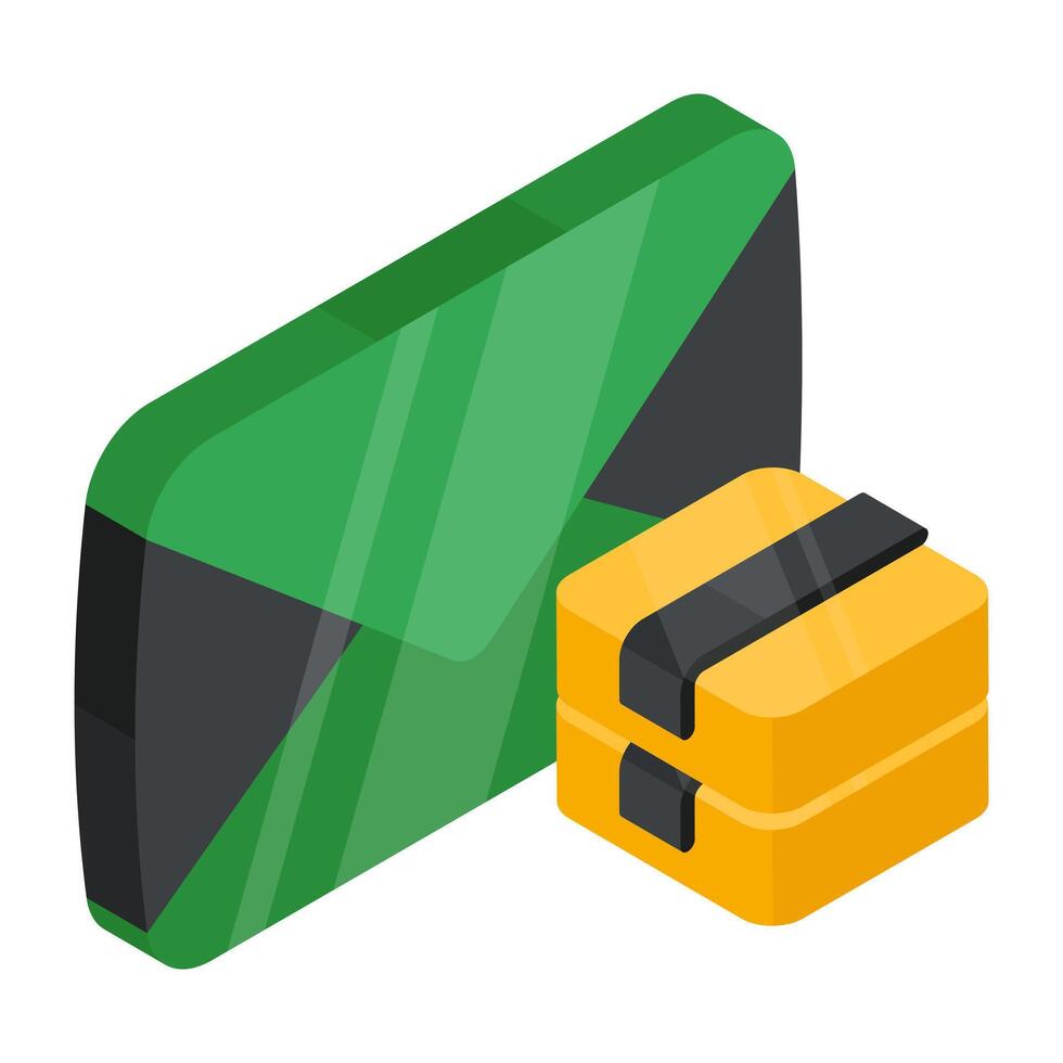 Modern design icon of logistic mail vector