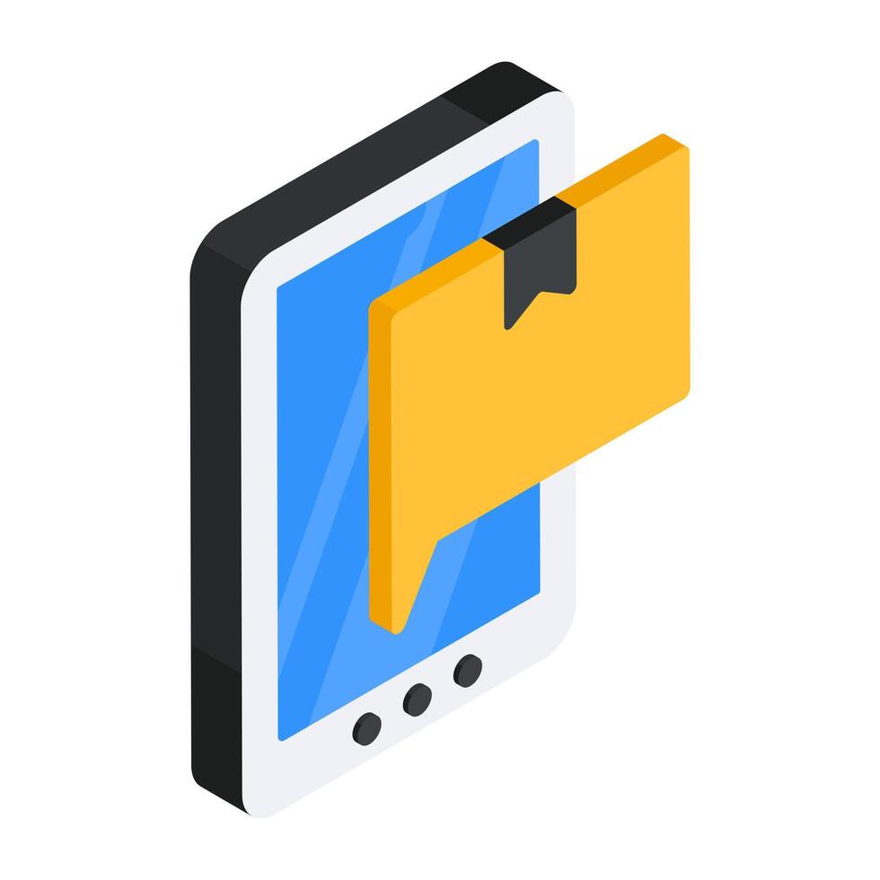 Perfect design icon of mobile parcel vector