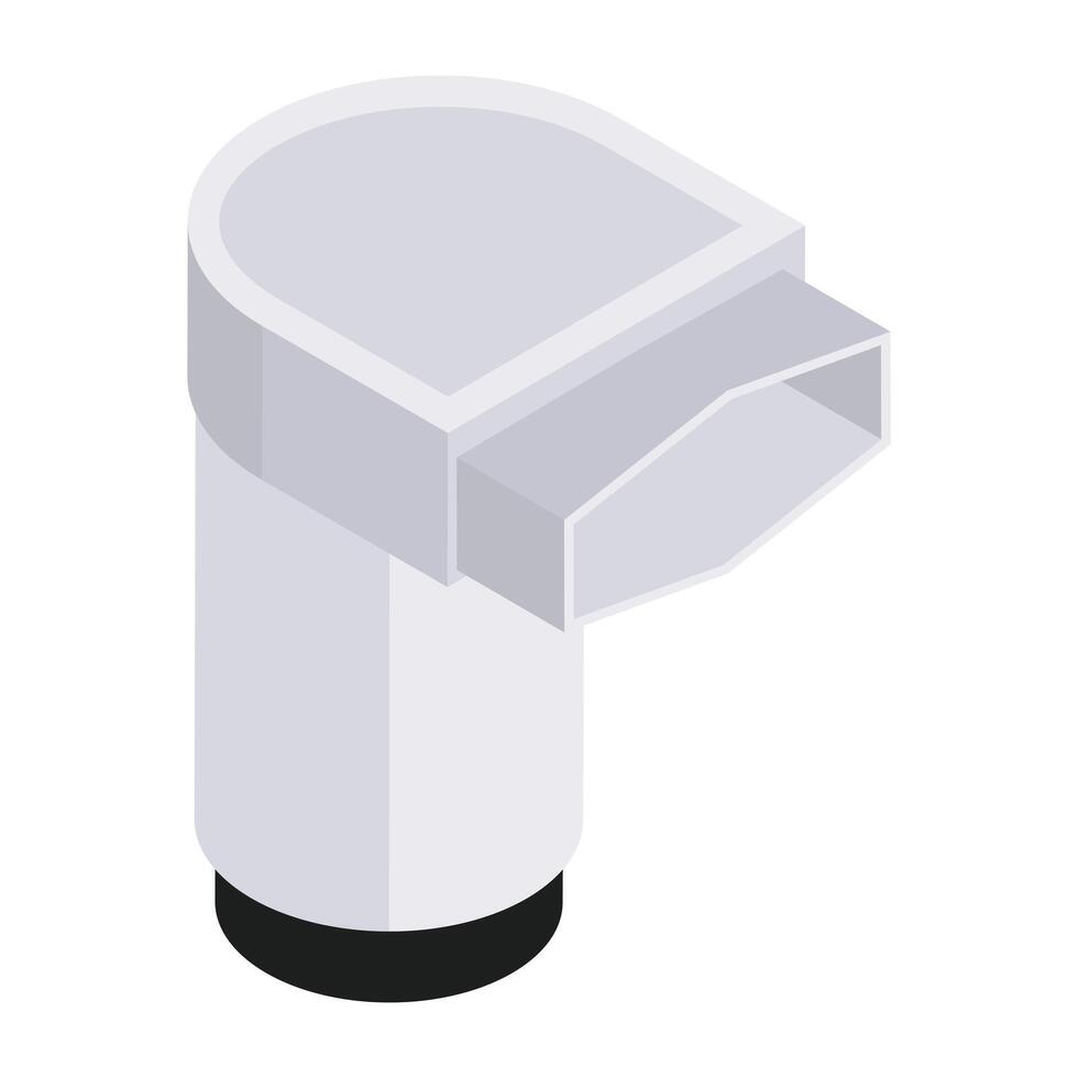 An editable design icon of infrared thermometer vector