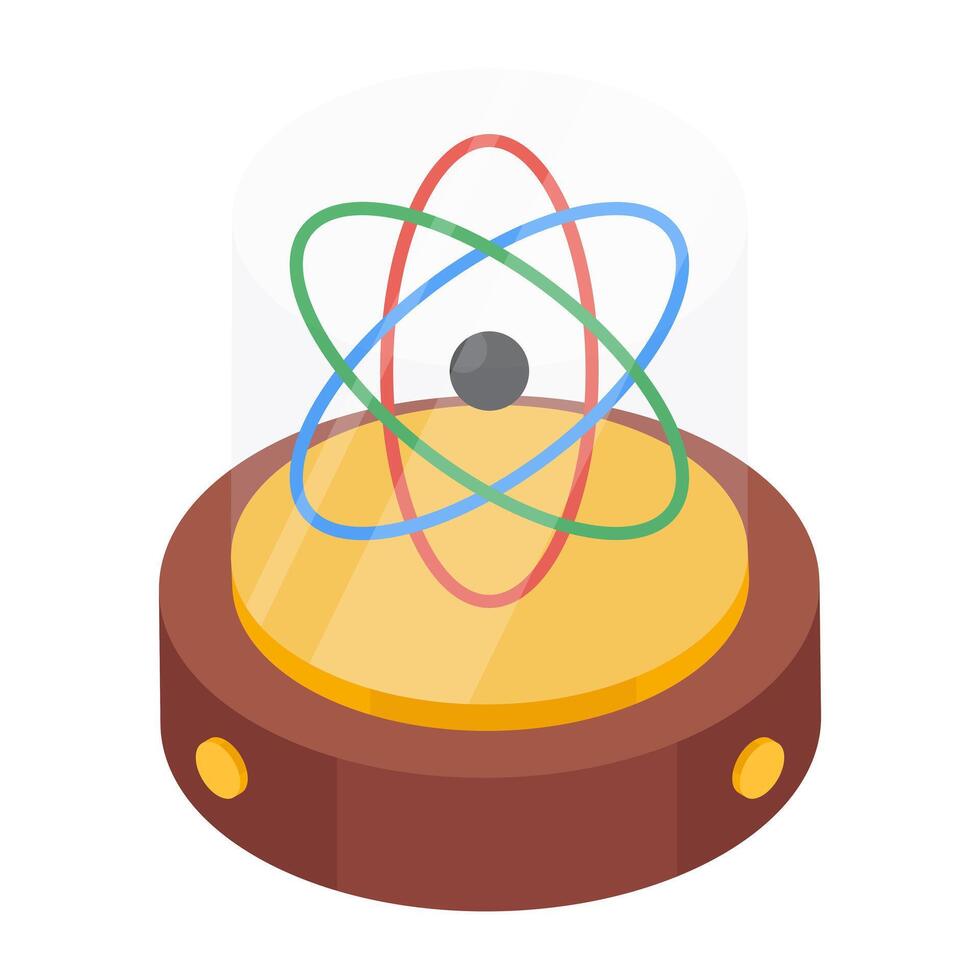 Modern design icon of atom vector