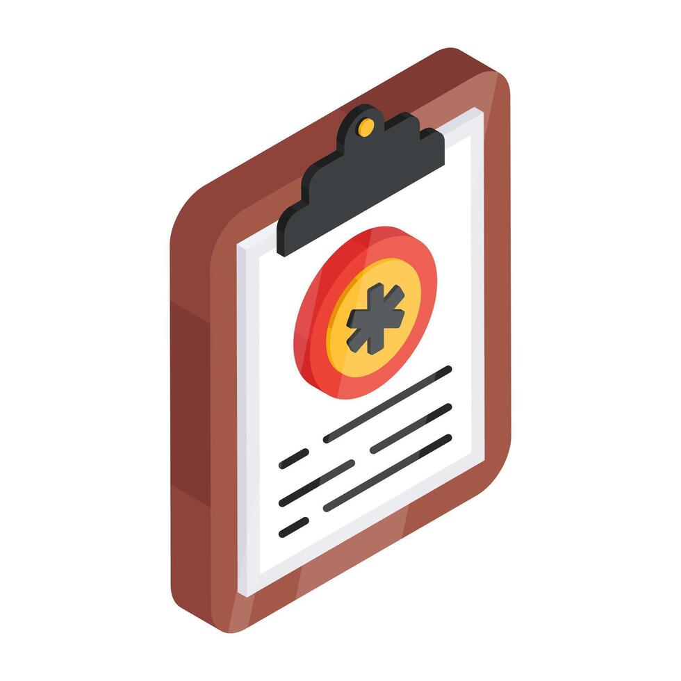 Trendy design icon of prescription vector