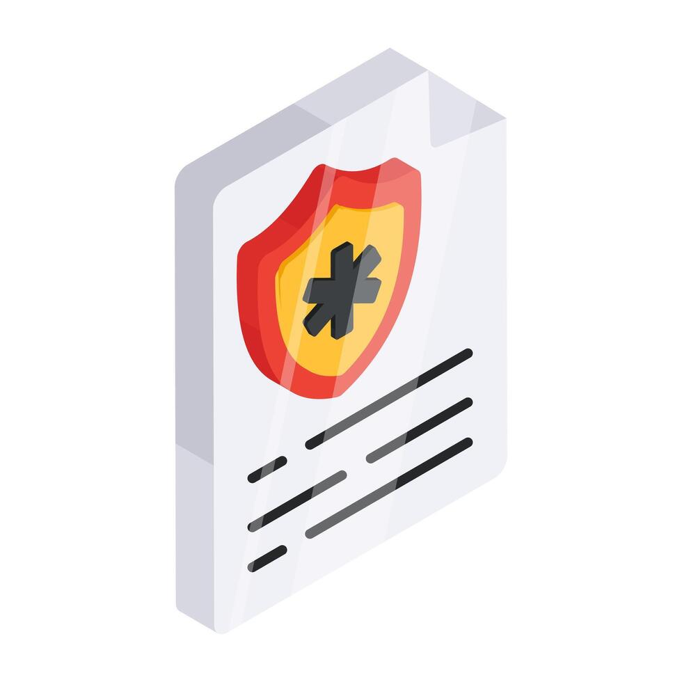 Trendy design icon of privacy policy vector