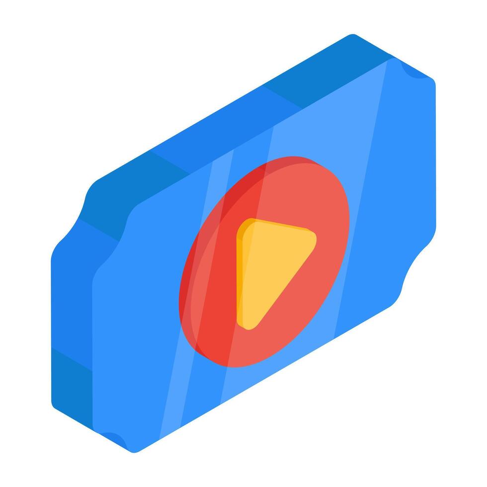 Unique design icon of play vector