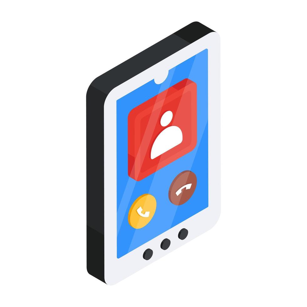 A beautiful design icon of mobile call vector