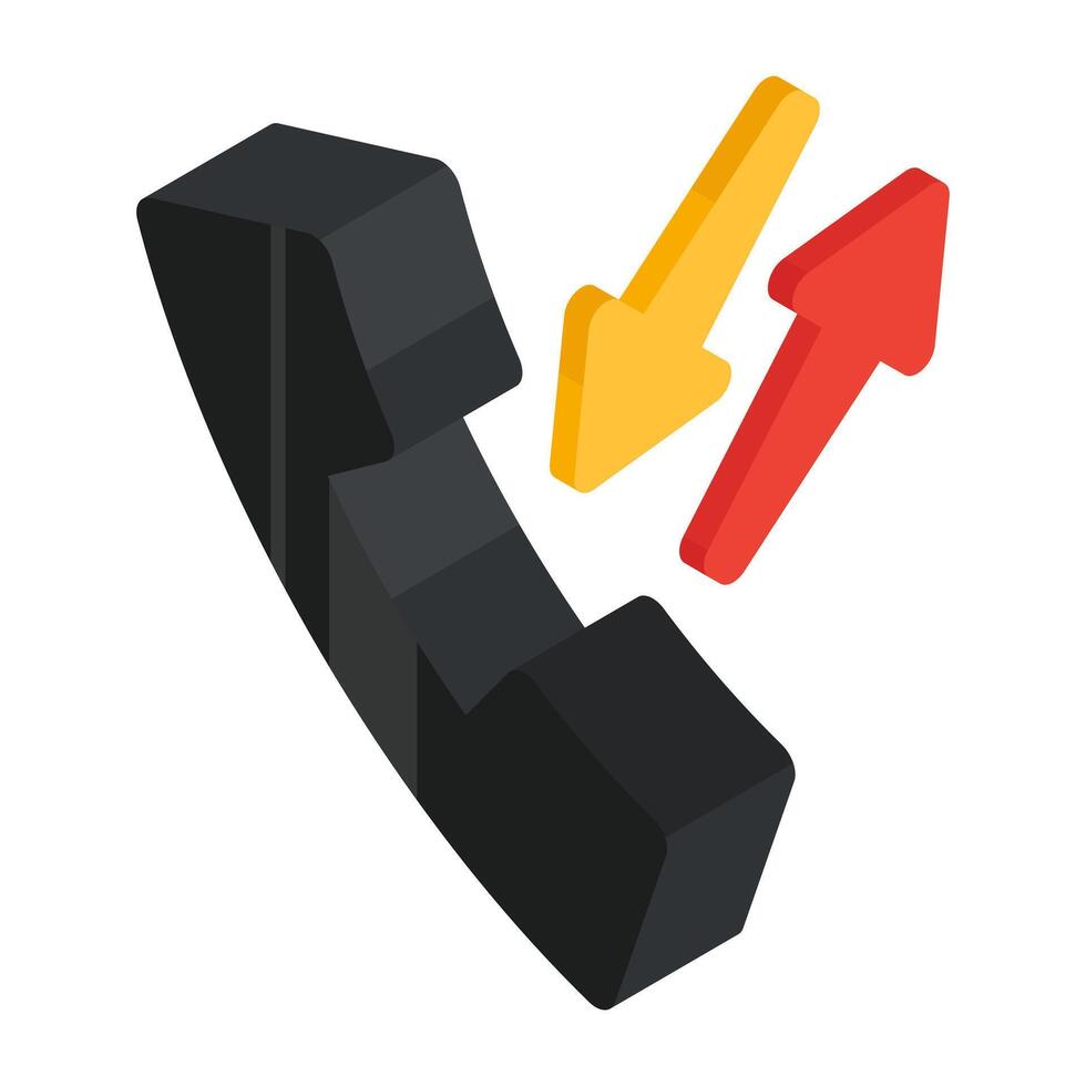Receivers with two way arrows, concept of call diversion vector