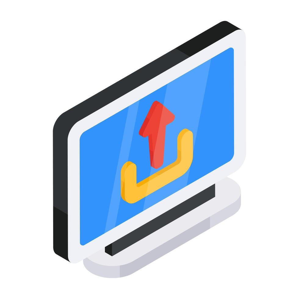 Premium download icon of data upload vector