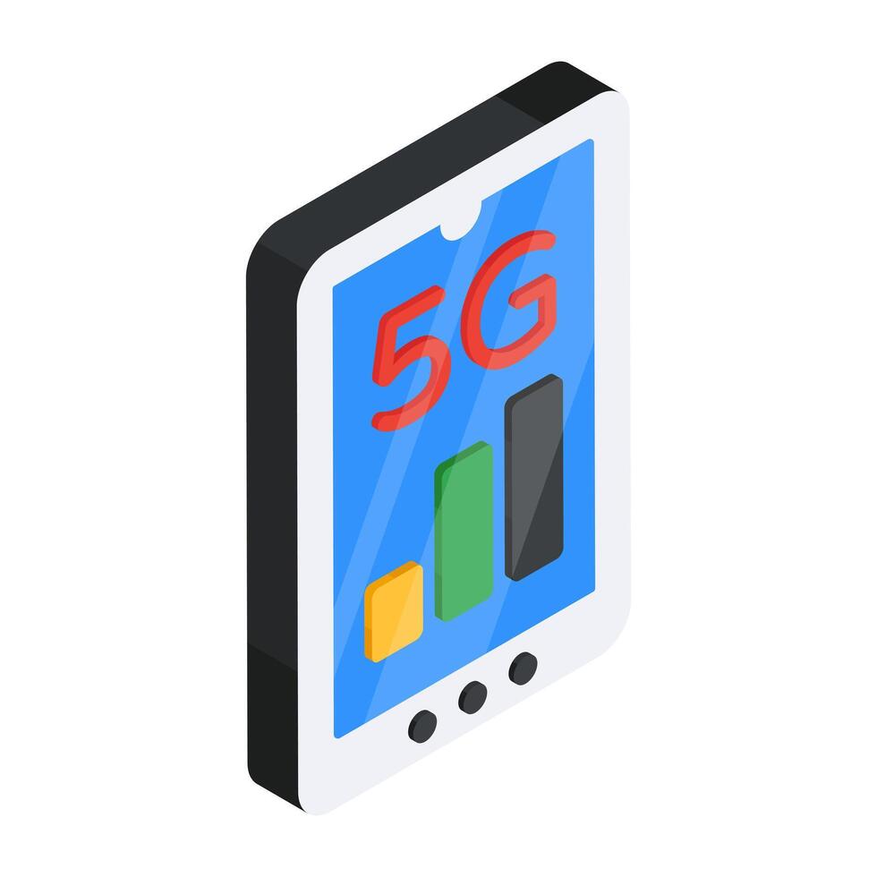 Premium download icon of 5g network vector