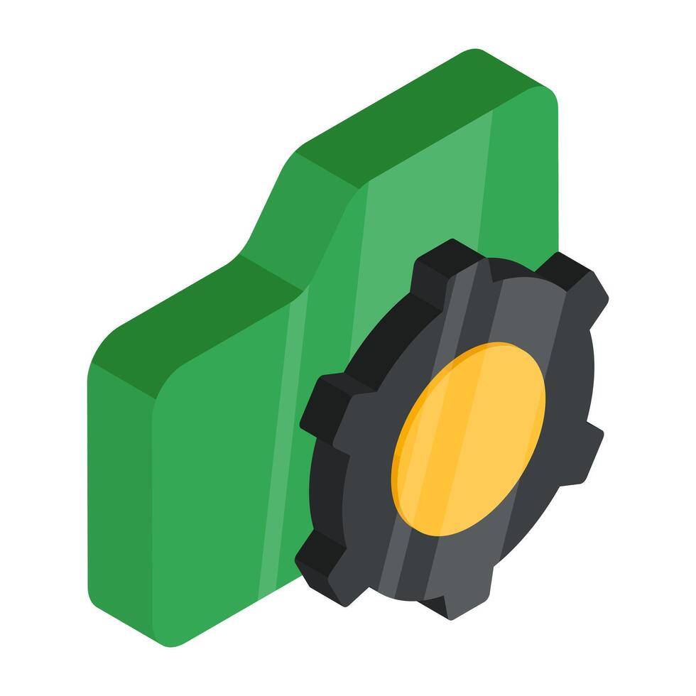 A premium design icon of folder management vector