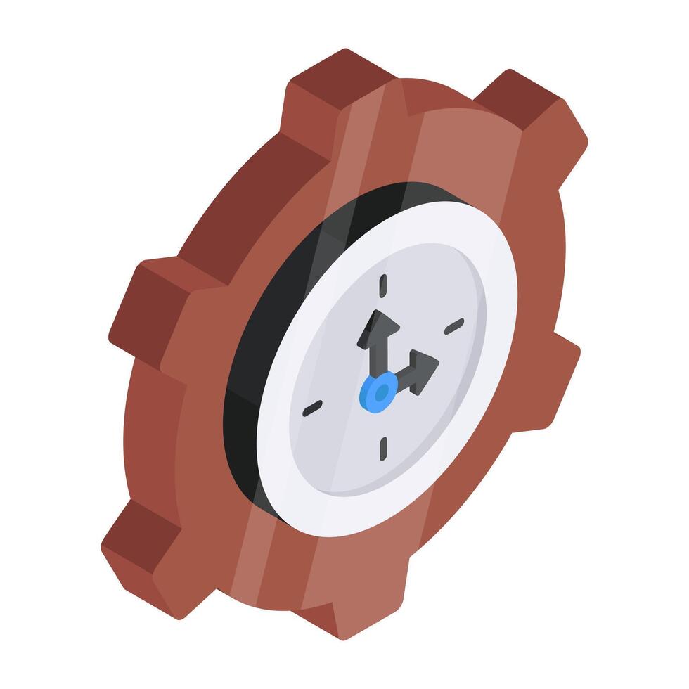 Trendy design icon of time management vector