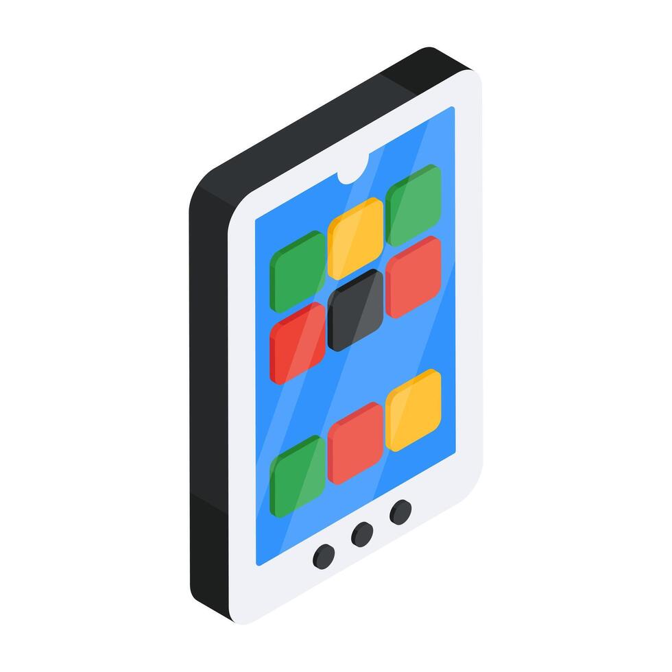 Modern design icon of mobile apps vector