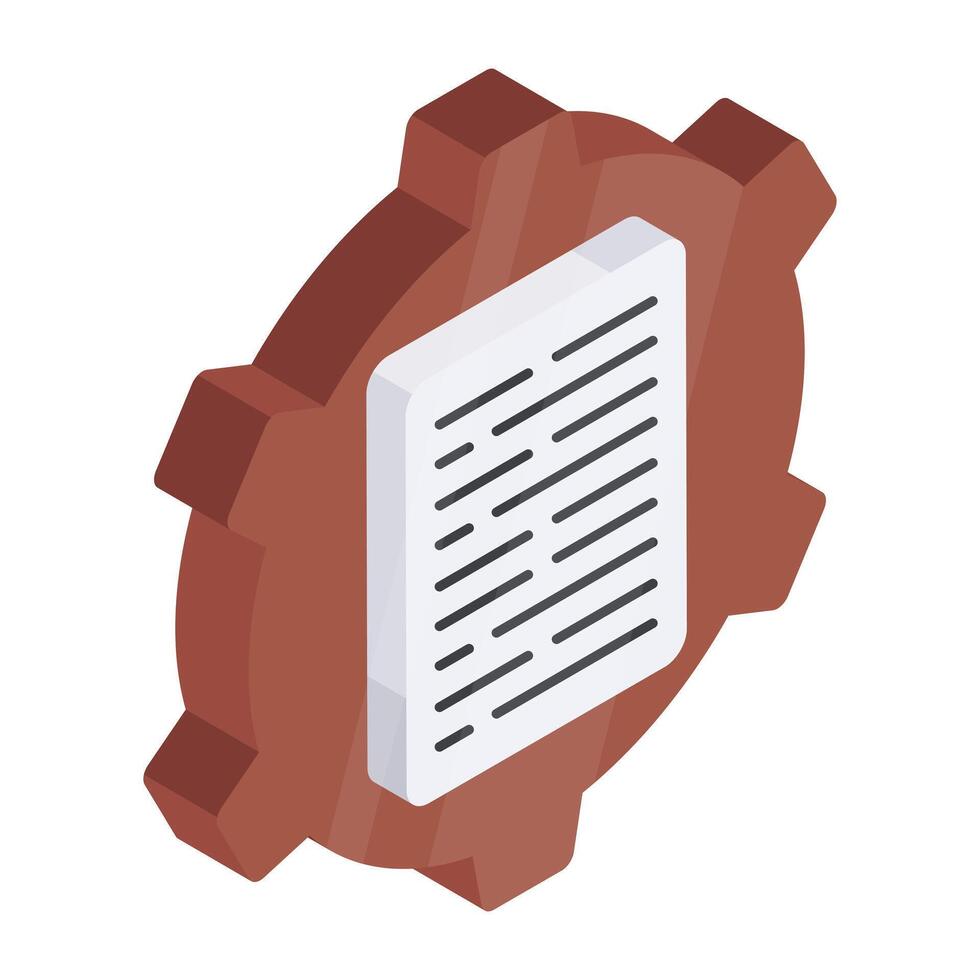 A unique design icon of file management vector