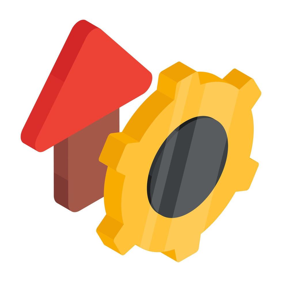 Editable design icon of setting vector