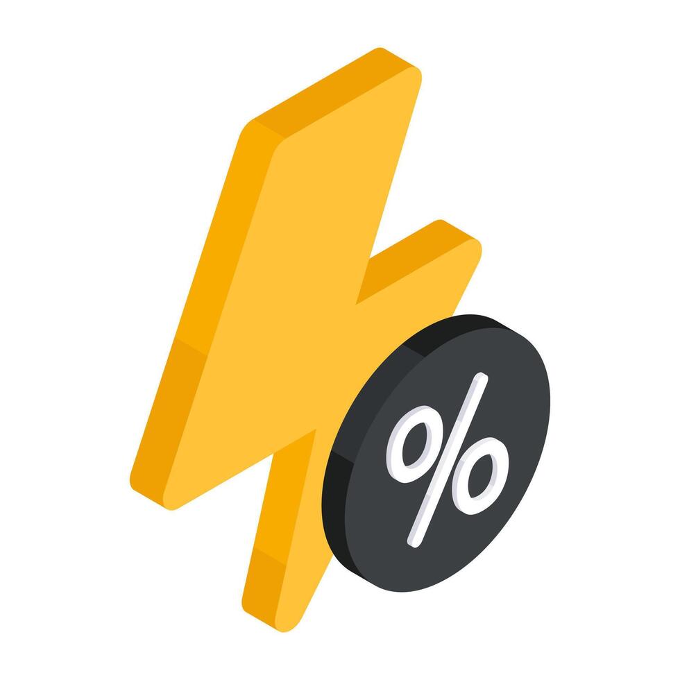 Creative design icon of flash sale vector
