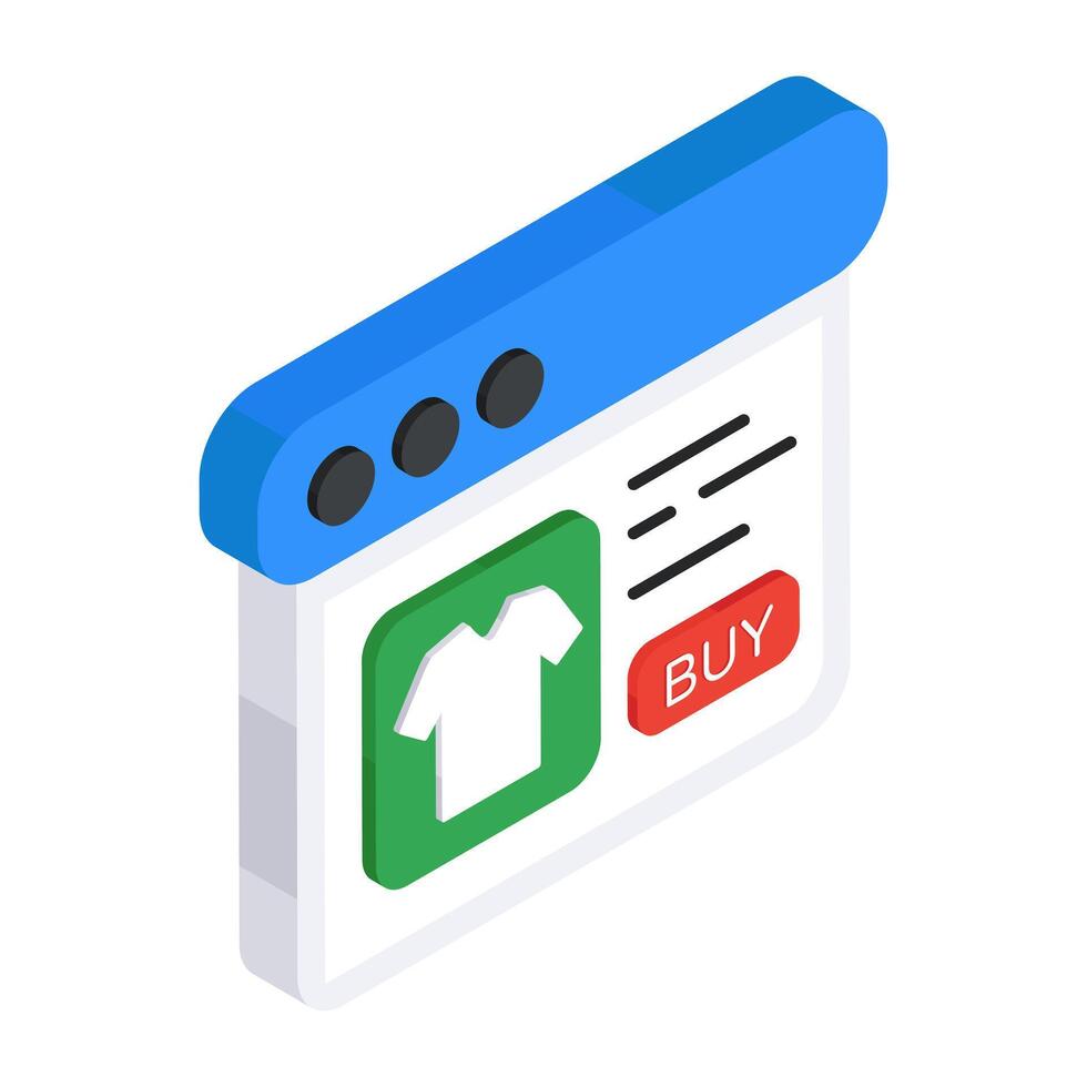 Creative design icon of web shopping vector
