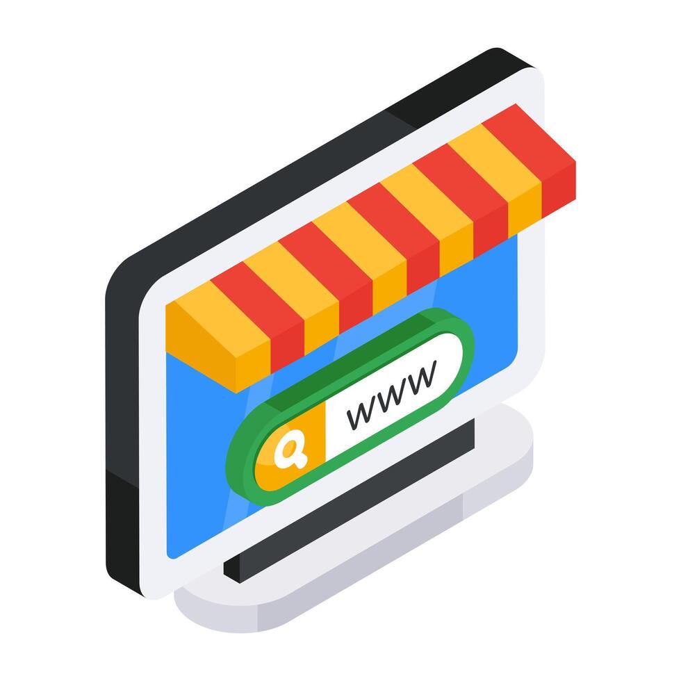 Perfect design icon of online store vector