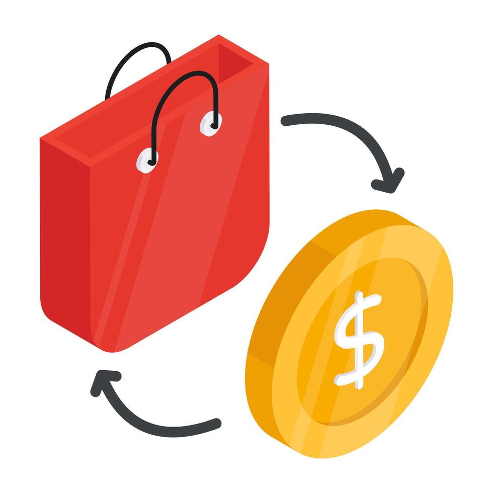 An icon design of cash on delivery vector