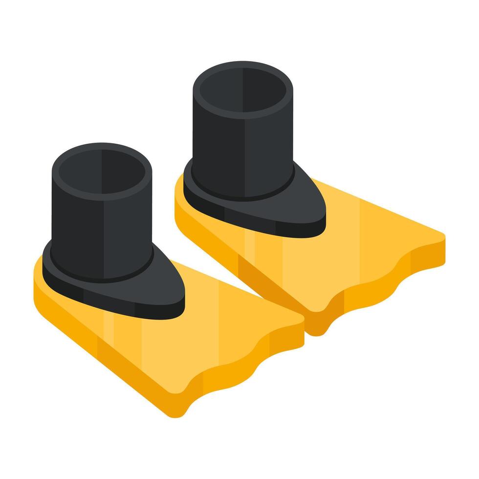 Creative design icon of flippers vector
