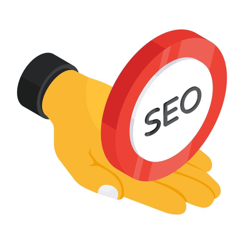 Premium download icon of seo label vector