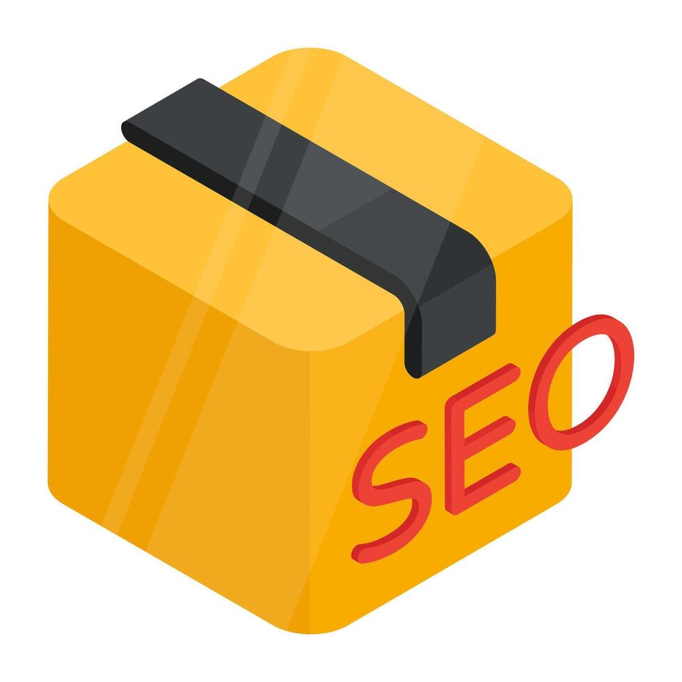 Premium download icon of seo package vector