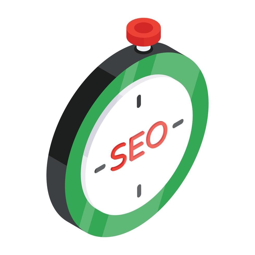 Modern design icon of seo target vector