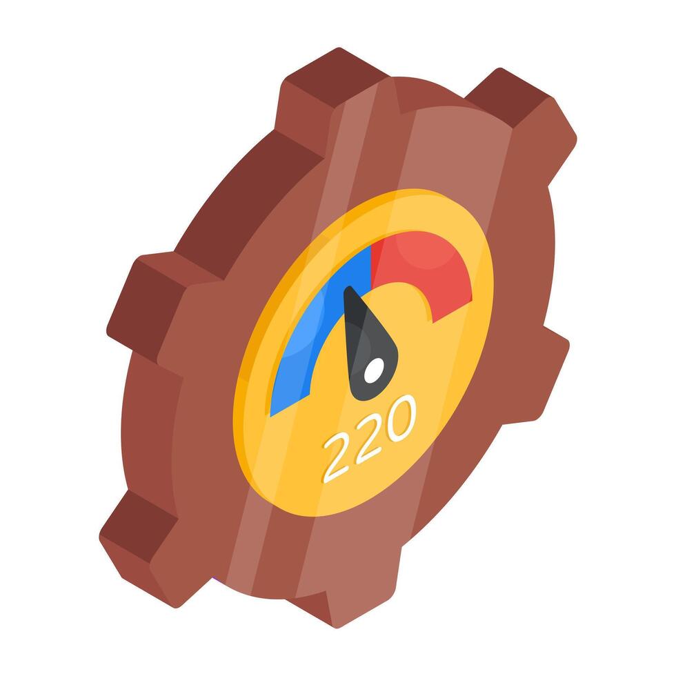Modern design icon of speed optimization vector