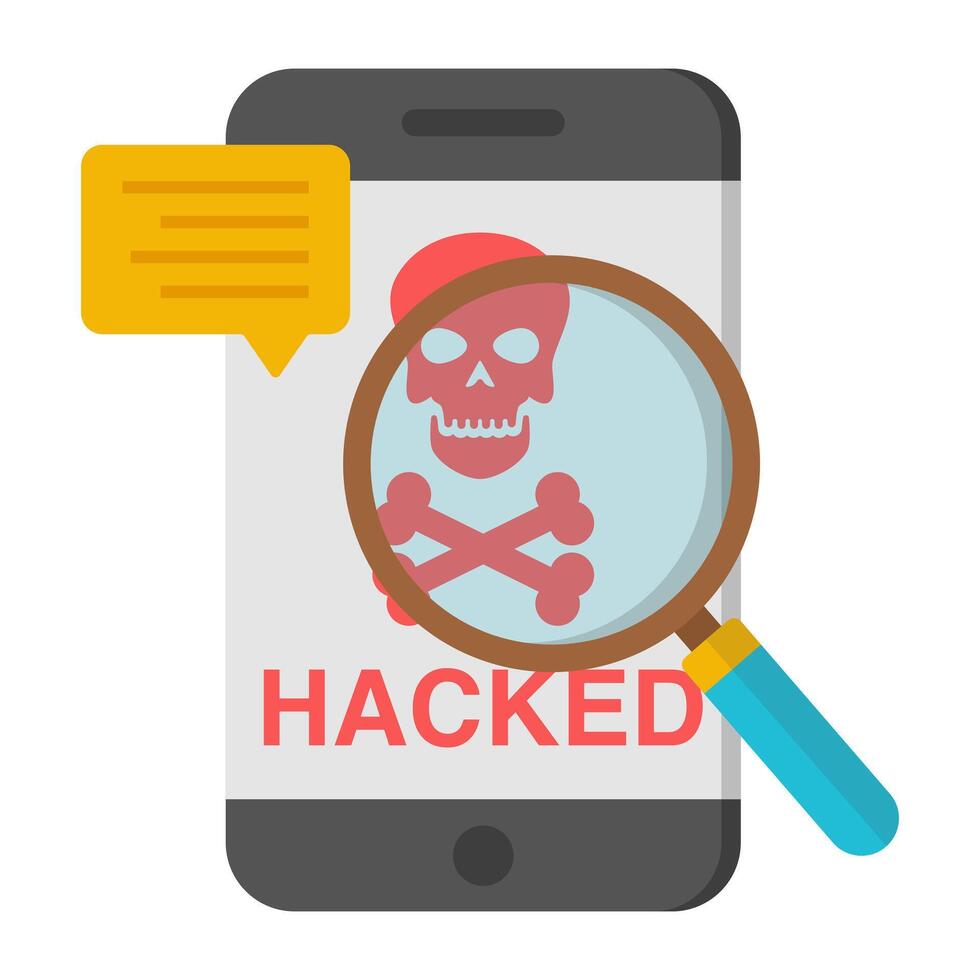 Creative design icon of search malware vector