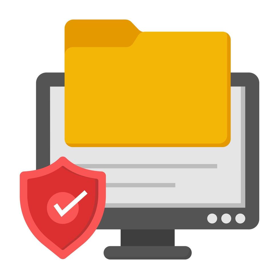 A beautiful design icon of secure folder vector