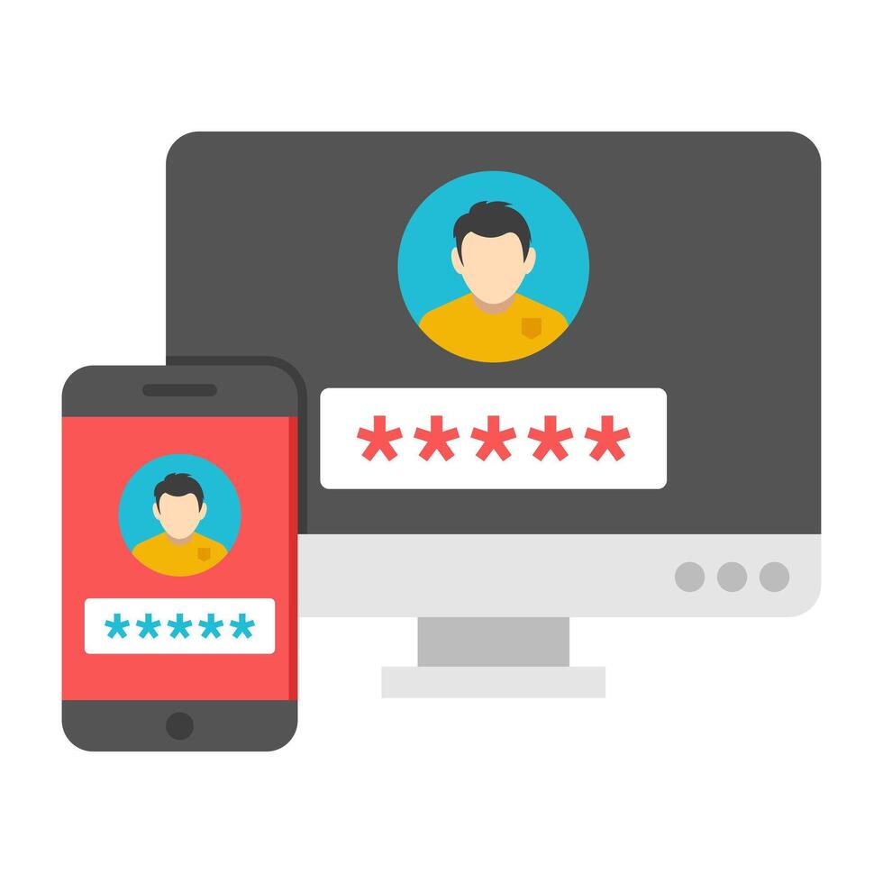 A beautiful design icon of user login vector