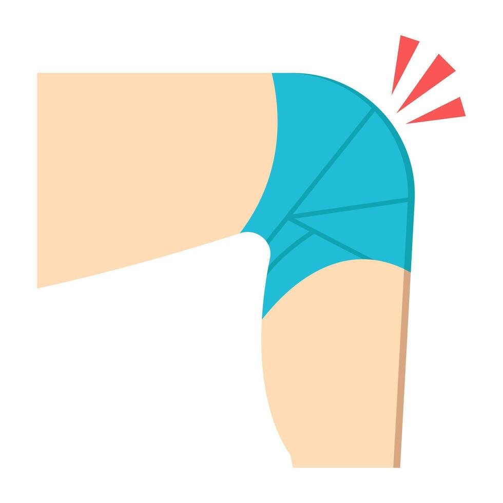 design of knee pain vector