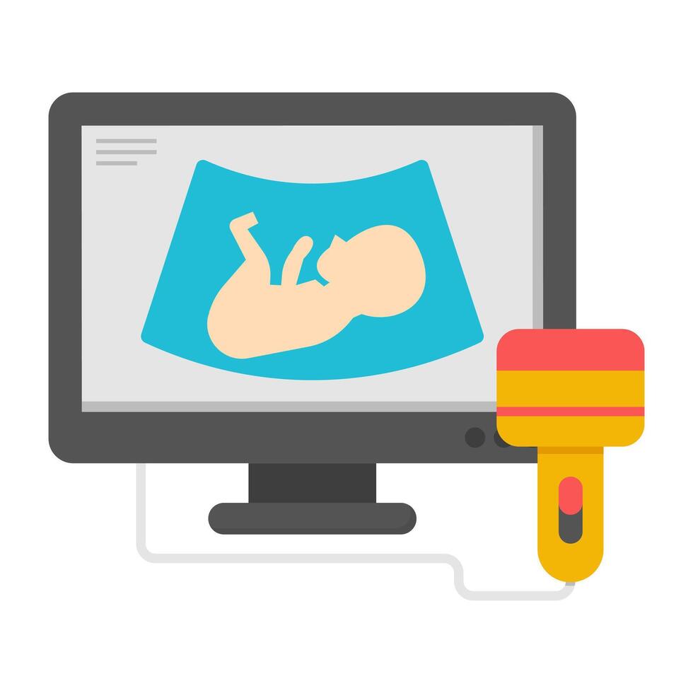 Modern design icon of ultrasound vector