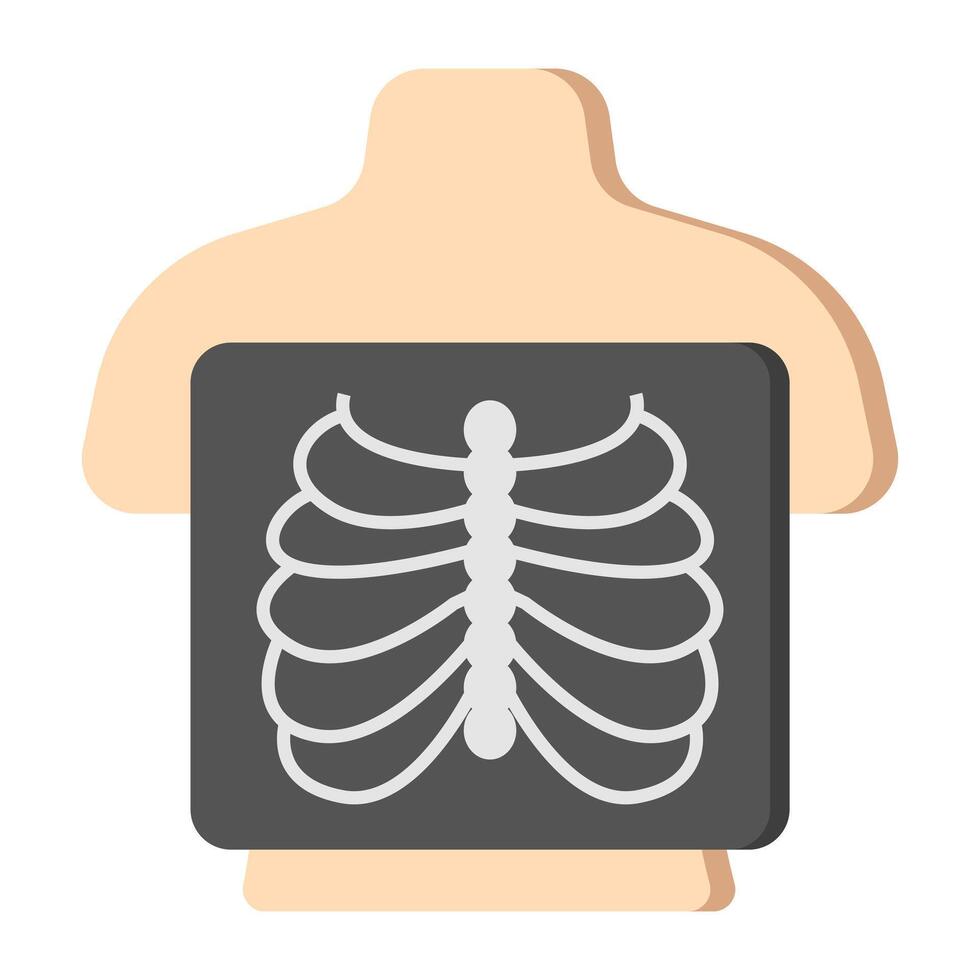Unique design icon of ribs cage vector