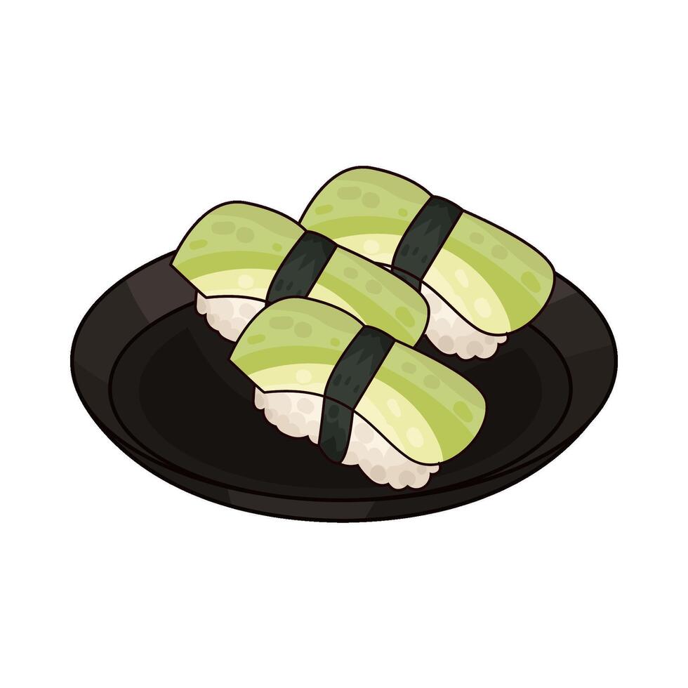 Fresh Delicious Sushi illustration vector
