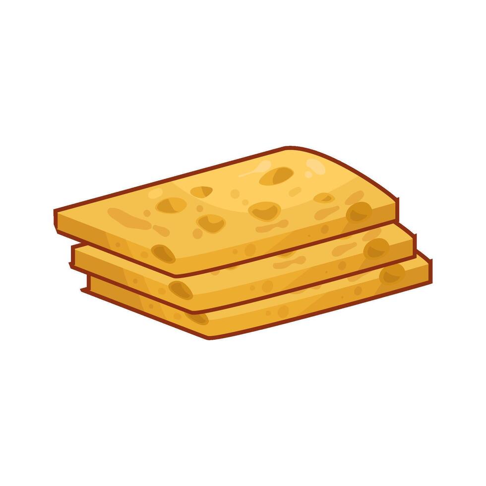 Illustration of cheese slice vector