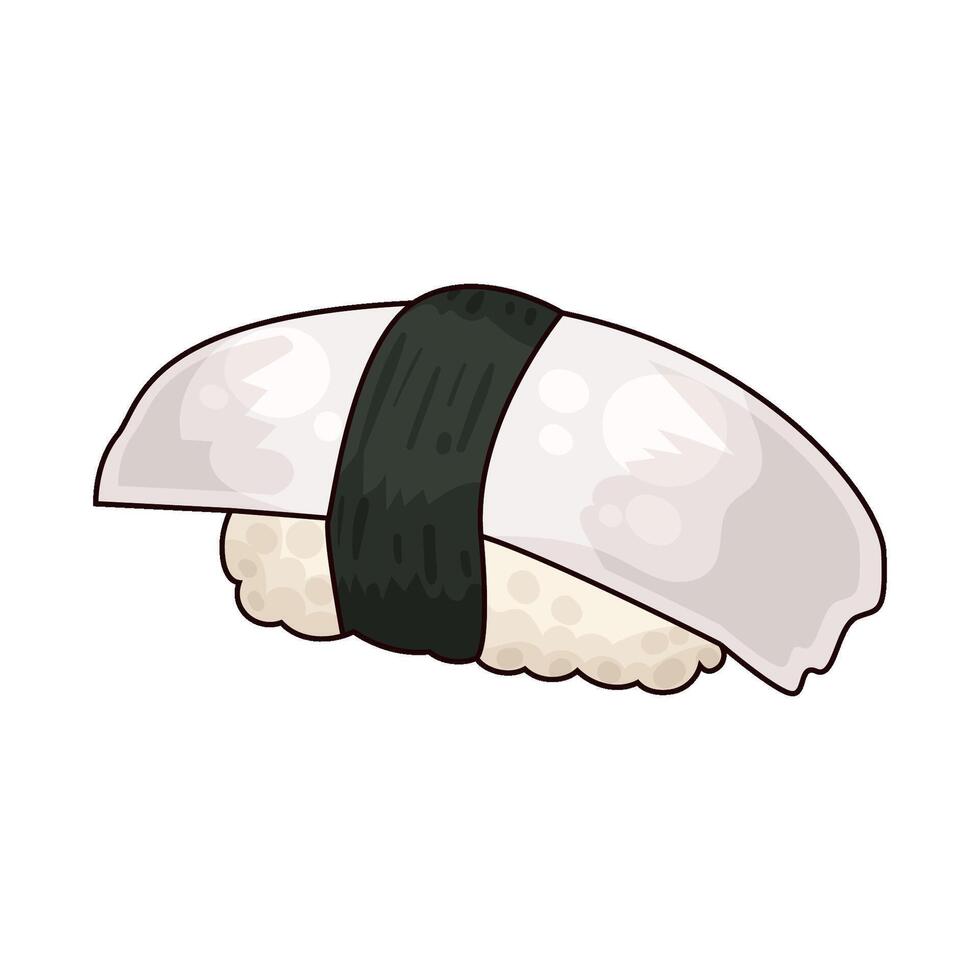 illustration of Fresh Delicious Sushi vector