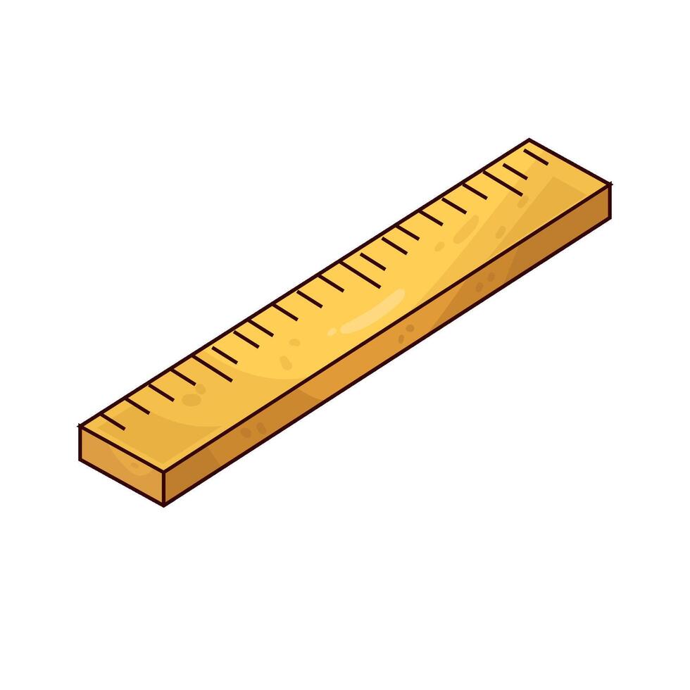 Illustration of ruler vector