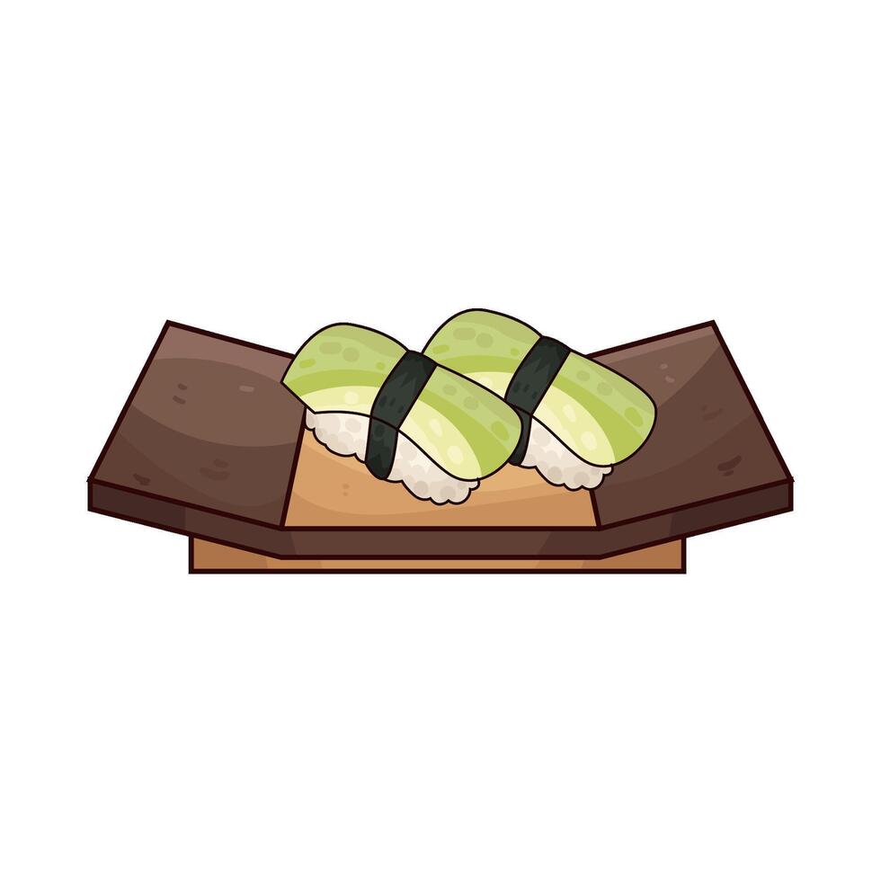 Fresh Sushi for Eating illustration vector