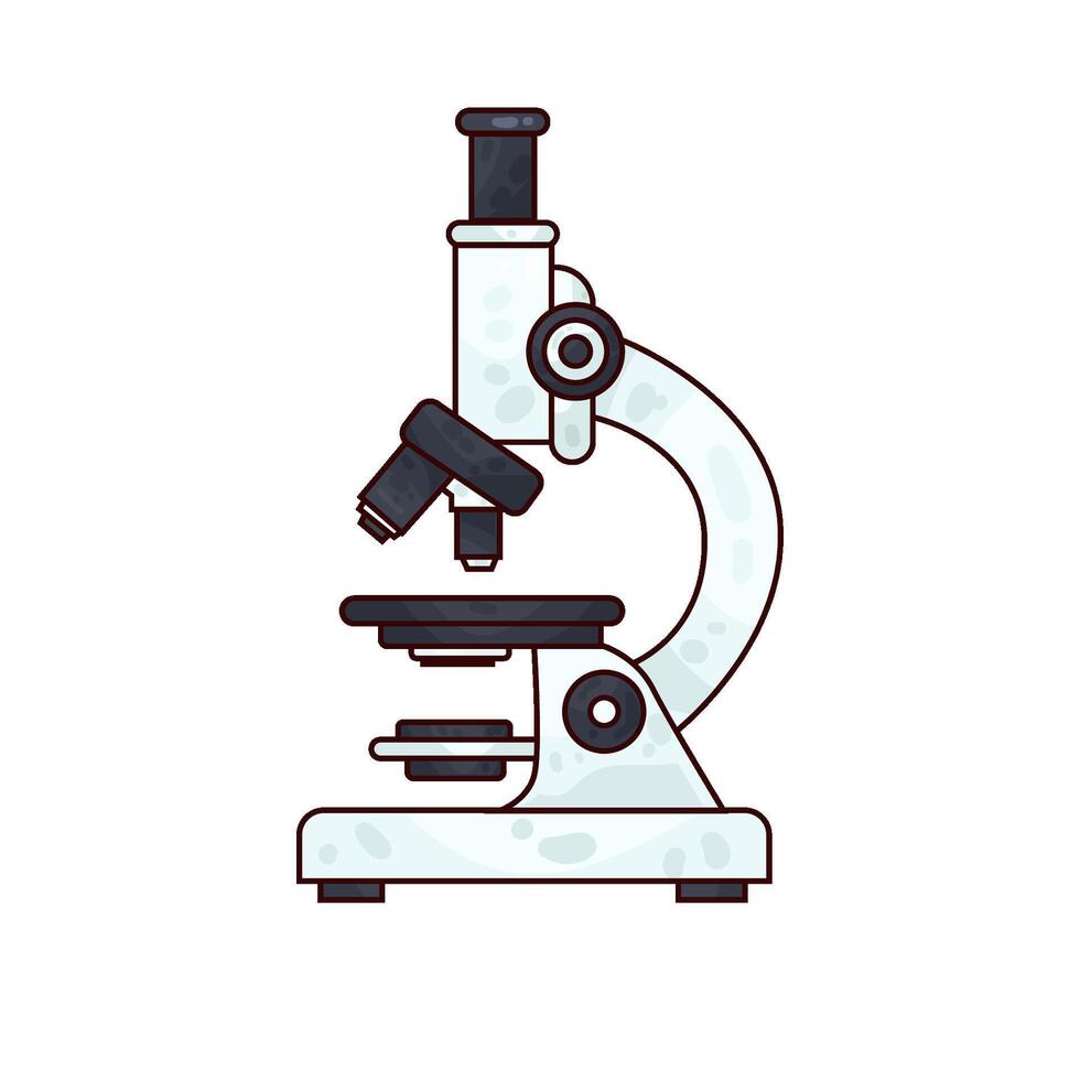 Illustration of microscope vector