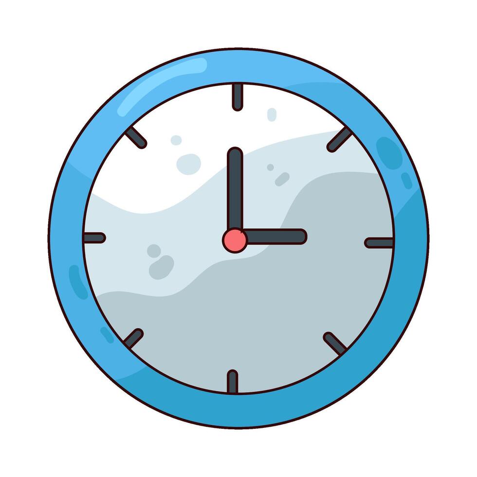 Illustration of clock vector