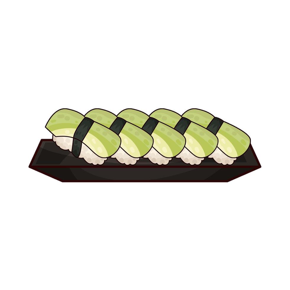 Fresh Delicious Sushi vector