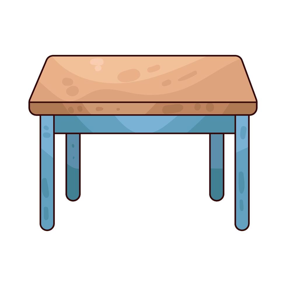 Illustration of school desk vector