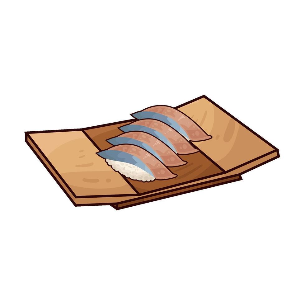 Enjoy Fresh Sushi illustration vector