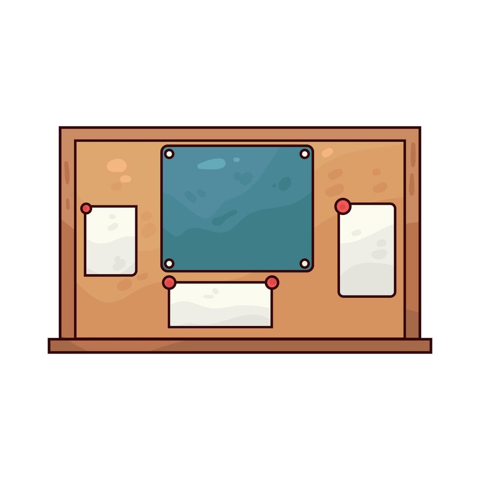 Illustration of bulletin board vector