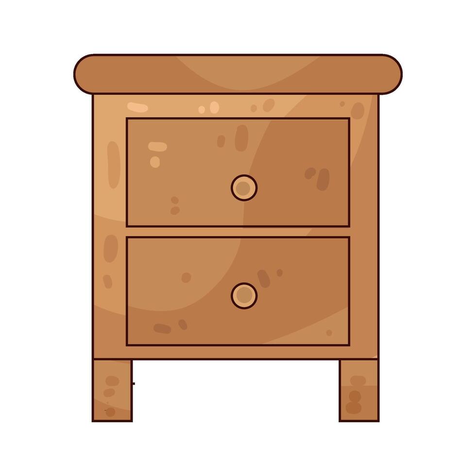 Illustration of drawer vector