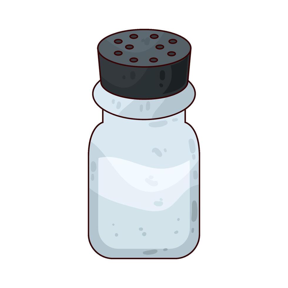 Illustration of salt bottle vector