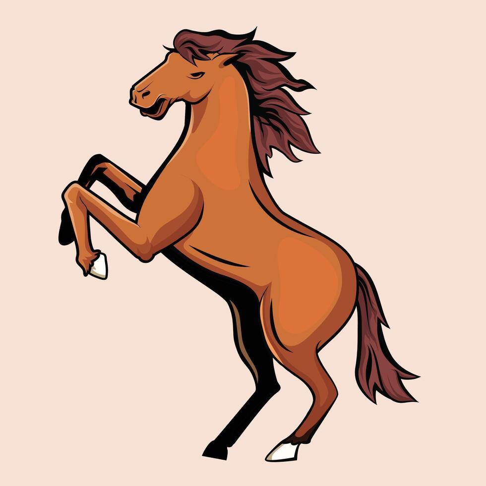 horse mascot logo vector