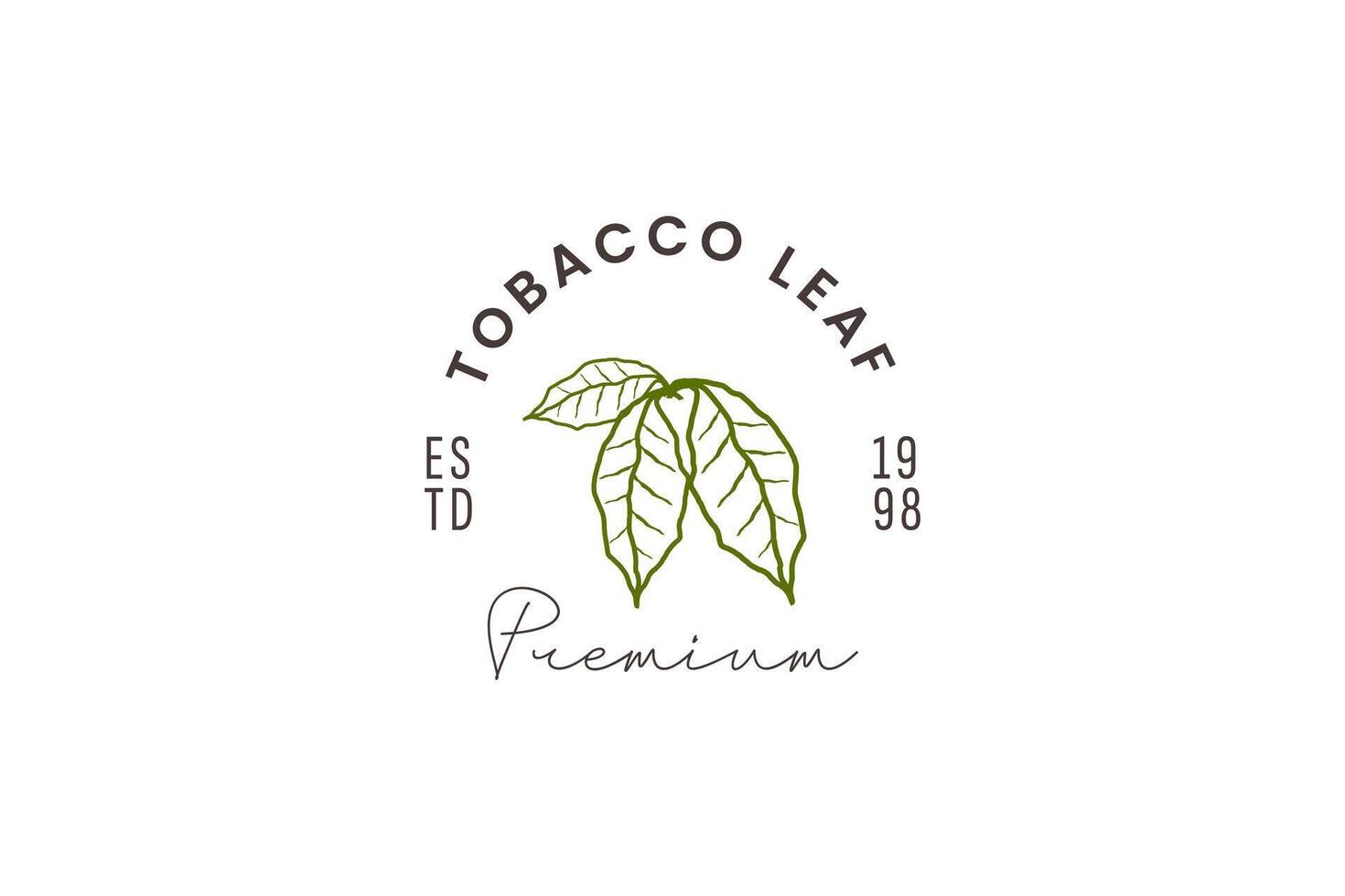 tobacco leaf logo,tobacco field and tobacco cigarette logo .With easy and simple editing. vector